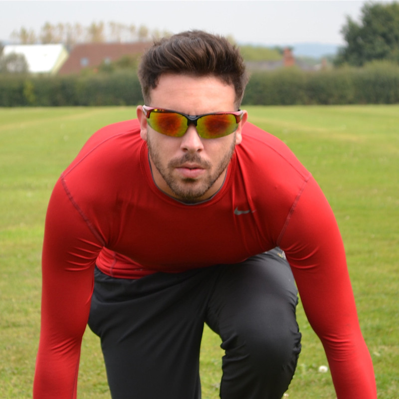 Edge Red Cricket Sunglasses