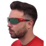 Edge Red Cricket Sunglasses