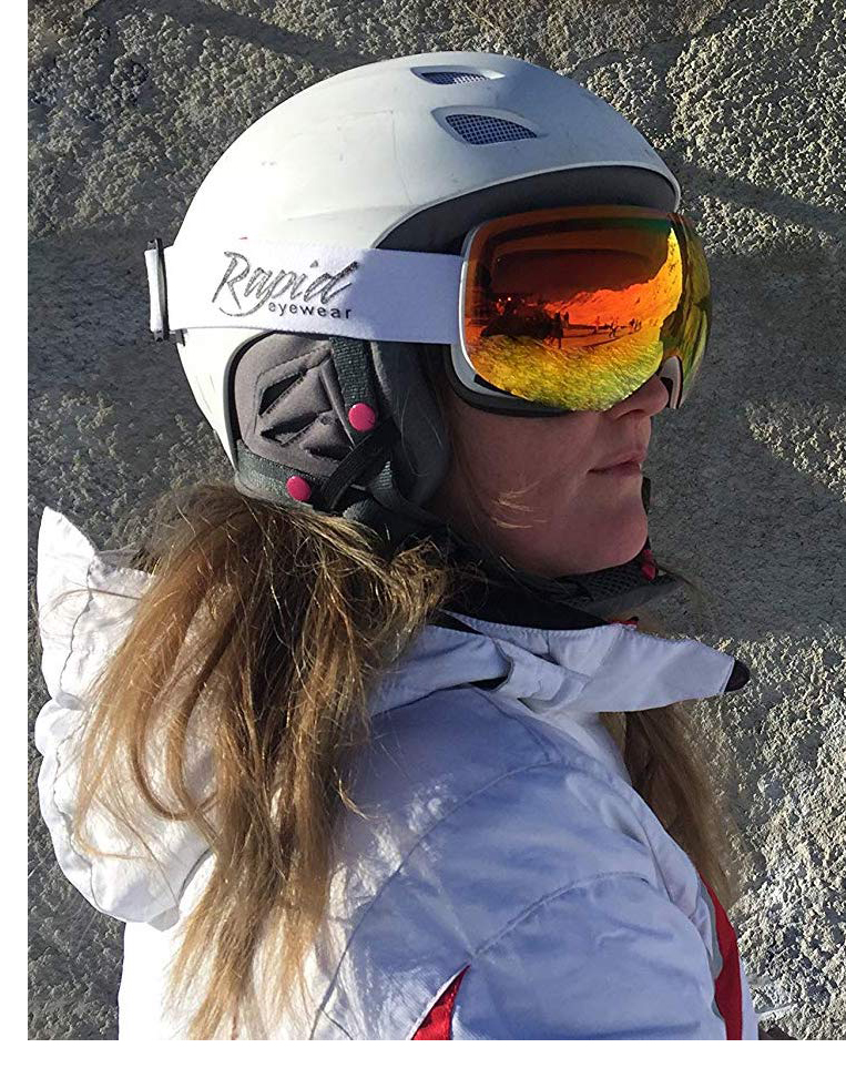 Apex prescription skiing goggles Apex skiing goggles with optical adaptor
